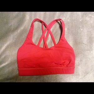 Lululemon energy bra pink size 2